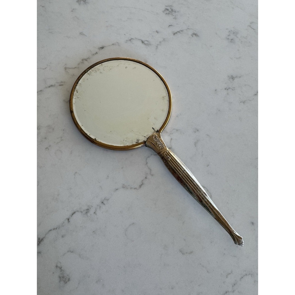 Vintage Hand Mirror Art Nouveau